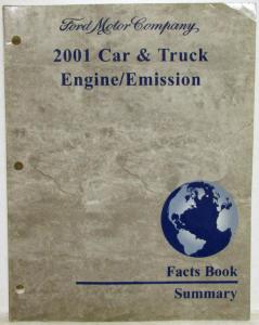 2001 Ford Lincoln Mercury Car & Truck Engine Emissions Facts Book Summary