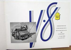 1937 Cadillac La Salle V-8 Prestige Color Sales Brochure Original W/Envelope