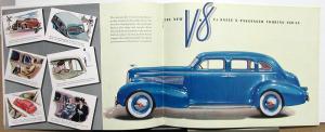 1937 Cadillac La Salle V-8 Prestige Color Sales Brochure Original W/Envelope