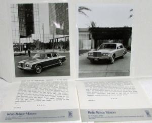 1986 Rolls-Royce Press Kit - Corniche II Spur & Spirit Camargue Bentley Mulsanne