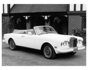 1986 Rolls-Royce Corniche II Press Photo and Release 0009