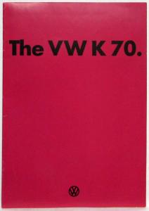 1975 Volkswagen VW K70 Pink Cover Sales Brochure