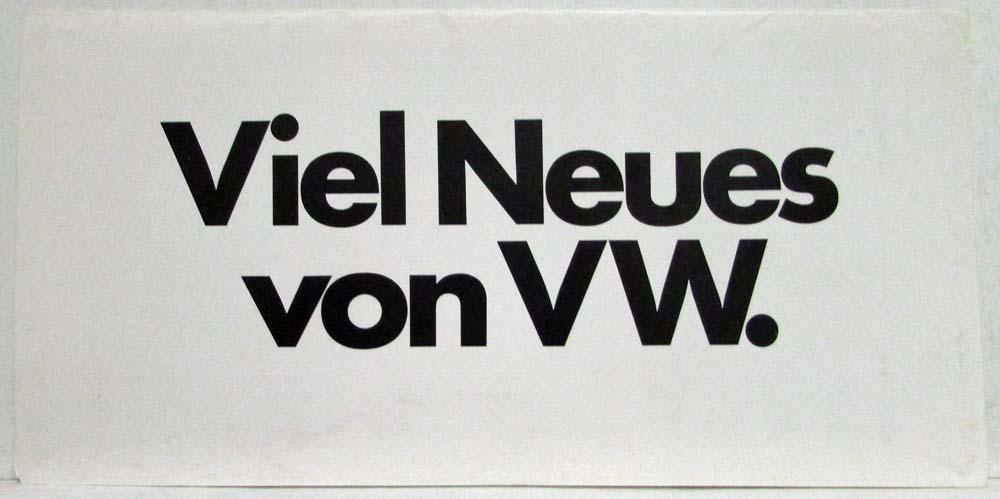 1976 Volkswagen Lots of News Sales Cards - Viel Neues von VW - German Text