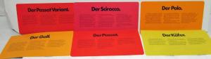 1976 Volkswagen Lots of News Sales Cards - Viel Neues von VW - German Text