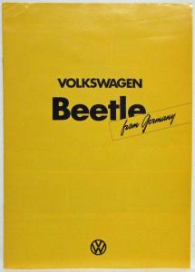 1976 Volkswagen Beetle from Germany Sales Brochure - Japanese Text