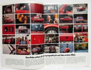 1976 Volkswagen VW Der Polo Sales Brochure - German Text