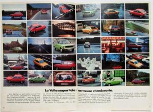 1976 Volkswagen VW Polo Sales Brochure - French Text