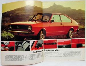 1976 Volkswagen VW Passat Sales Brochure - South African Market