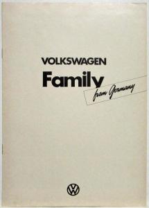 1976 Volkswagen VW Family from Germany Sales Brochure - Japanese Text