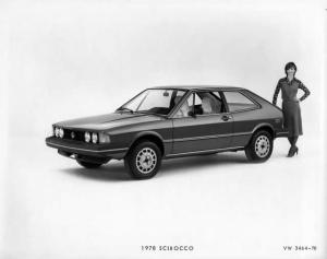 1978 VW Volkswagen Scirocco Press Photo and Release 0050