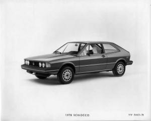1978 VW Volkswagen Scirocco Press Photo and Release 0056