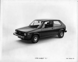 1978 VW Volkswagen Rabbit L Press Photo and Release 0059