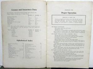 1925-1926 Overland Models 91 - 92 Operation and Care Owners Manual