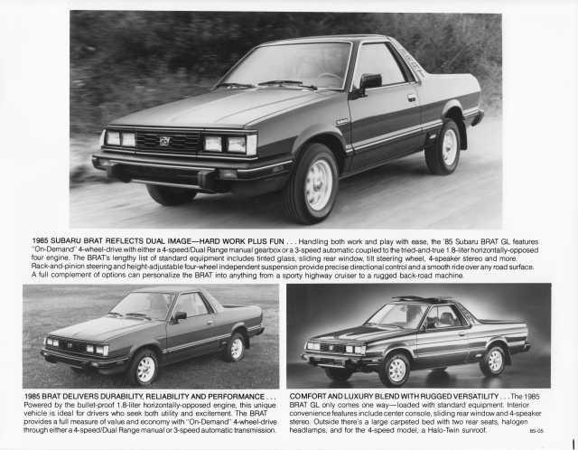 1985 Subaru Brat Press Photo 0057
