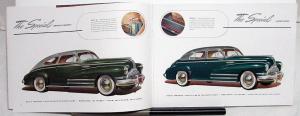 1942 Buick Series 90 70 60 50 40 Prestige Sales Brochure Catalog XL Original
