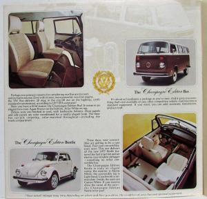1977 Volkswagen VW Champagne Edition Models - 1 Millionth Rabbit Sales Brochure