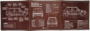 1977 Volkswagen VW Champagne Edition Models - 1 Millionth Rabbit Sales Brochure