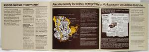 1977 Volkswagen VW Champagne Edition Models - 1 Millionth Rabbit Sales Brochure