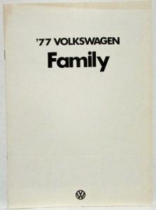 1977 Volkswagen VW Family Sales Brochure - Japanese Text