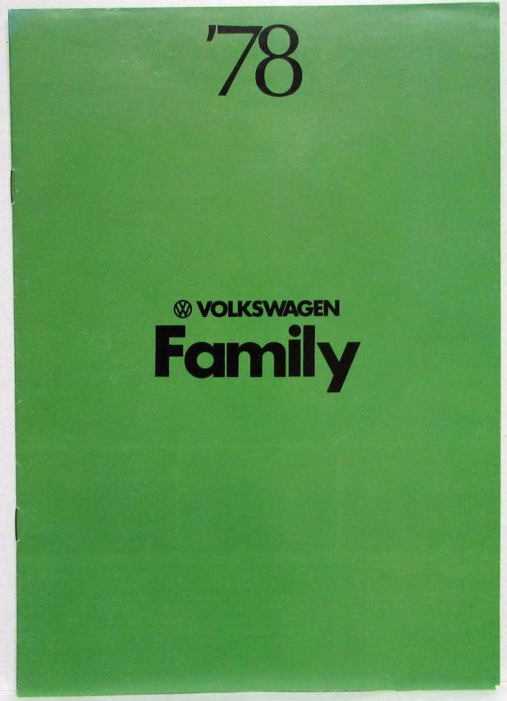 1978 Volkswagen VW Family Sales Brochure - Japanese Text