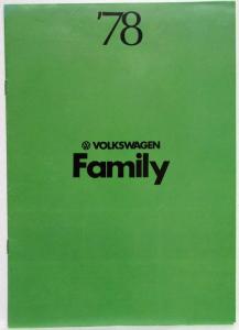 1978 Volkswagen VW Family Sales Brochure - Japanese Text