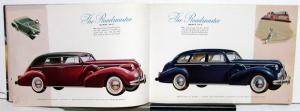 1939 Buick 8 Series 90 80 60 40 Prestige Sales Brochure Catalog Original