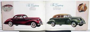 1939 Buick 8 Series 90 80 60 40 Prestige Sales Brochure Catalog Original