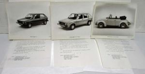 1978 Volkswagen VW Press Kit