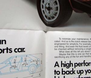 1978 Volkswagen VW Scirocco Goes as Good as It Looks Sales Folder/Poster