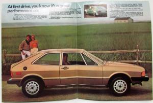 1978 Volkswagen VW Scirocco Goes as Good as It Looks Sales Folder/Poster