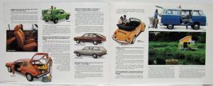 1978 Volkswagen VW Does It Again Sales Brochure