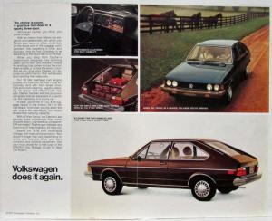 1978 Volkswagen VW Dasher Sedan and Hatchback Sales Brochure