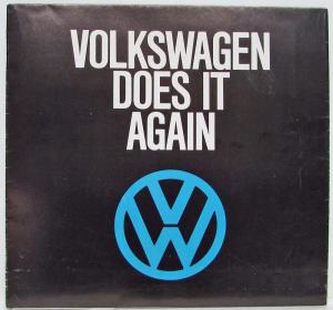 1978 Volkswagen VW Does It Again Sales Folder/Poster