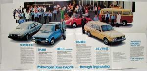1978 Volkswagen VW Does It Again Sales Folder/Poster