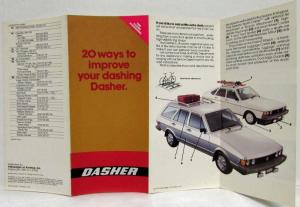 1979 Volkswagen VW Dasher Accessories Sales Folder