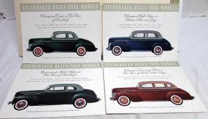 1940 Studebaker President Commander Champion Delux-Tone Sales Brochure Portfolio