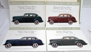 1940 Studebaker President Commander Champion Delux-Tone Sales Brochure Portfolio