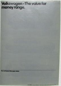 1979 Volkswagen VW Model Range Sales Folder - European Market