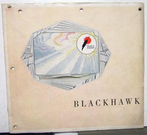 1929 Stutz Blackhawk Original Color Sales Brochure 29 Prestige worm-gear Weymann