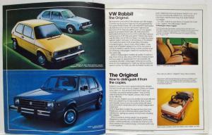 1980 Volkswagen VW Model Range Sales Brochure