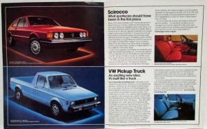 1980 Volkswagen VW Model Range Sales Brochure