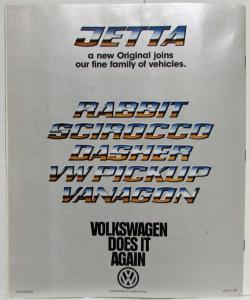 1980 Volkswagen VW Jetta Sales Brochure
