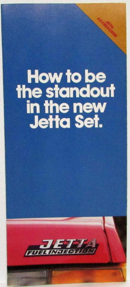 1980 Volkswagen VW Jetta Accessories Sales Folder