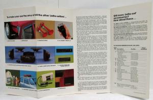 1980 Volkswagen VW Jetta Accessories Sales Folder