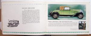 1929 Viking Eight Sedan Coupe by Olds GMC Prestige Sales Brochure Original