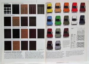 1980 Volkswagen VW Jetta Sales Brochure - French Text