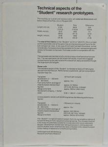 1982 Volkswagen VW Design Studies Sales Brochure - Chicco & Student Concept