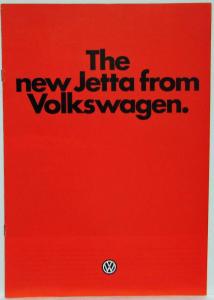 1980 Volkswagen VW Jetta Sales Brochure - UK Market