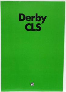 1980 Volkswagen VW Derby CLS Sales Brochure - UK Market