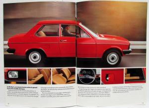 1980 Volkswagen VW Derby Sales Brochure - French Text